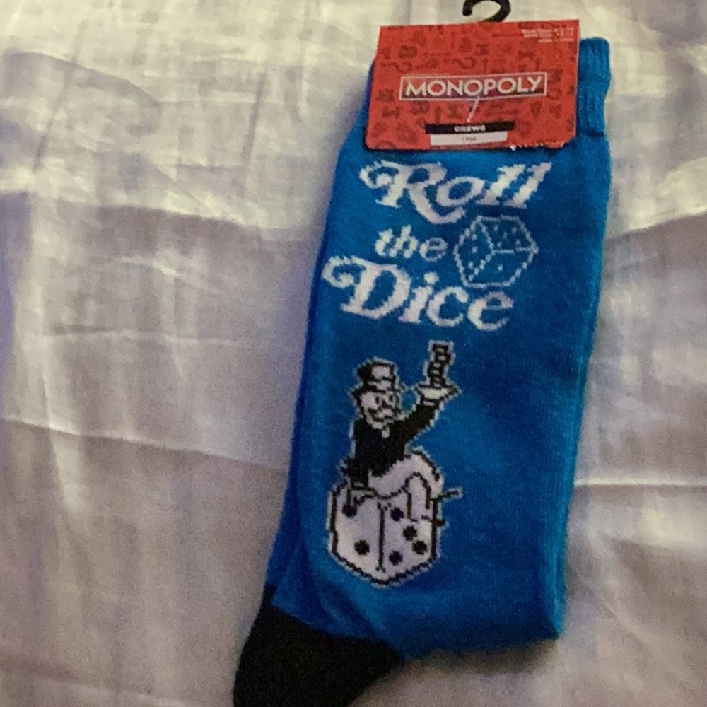 NWT Monopoly Unisex Socks Fun To Wear 
Brand New With Tags